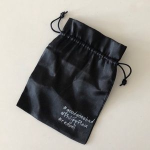 Phillipp Plein black silk bag from fashion show